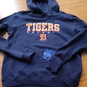 Boy's MLB Detroit Tigers Navy Hoodie